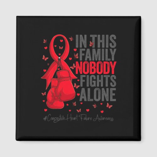 Red Ribbon Survivor Congestive Heart Failure Aware Magnet