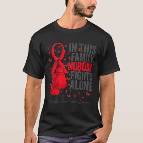 Red Ribbon Survivor Congestive Heart Failure Aware T_Shirt