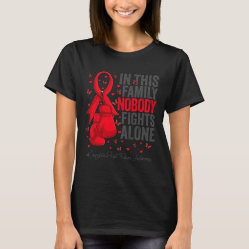 Red Ribbon Survivor Congestive Heart Failure Aware T_Shirt