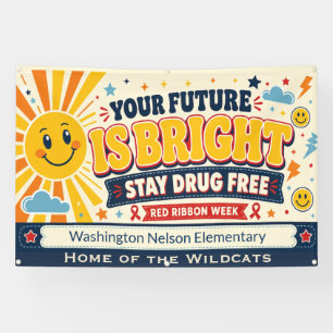 Red Ribbon Week School Banner