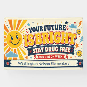 Red Ribbon Week School Banner