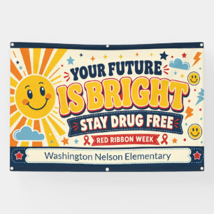Red Ribbon Week School Banner