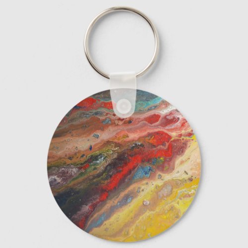 Red Ridge Triptych Keychain