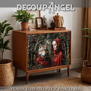 Red Riding Hood and the Wolf: Partners in Time Tissue Paper