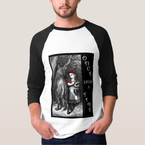 Red Riding Hood and Wolf Art T_Shirt