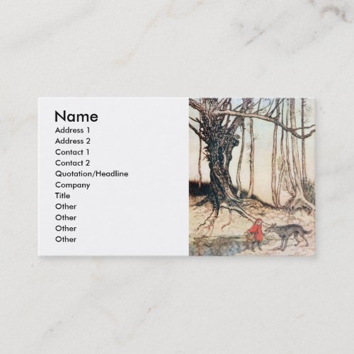 Red Riding Hood Business Card