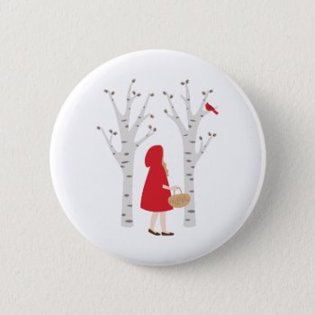 Red Riding Hood Button by HopscotchDesigns at Zazzle