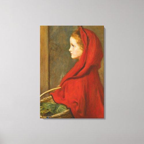 Red Riding Hood by John Everett Millais Canvas Print