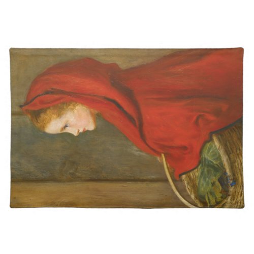 Red Riding Hood by John Everett Millais Cloth Placemat