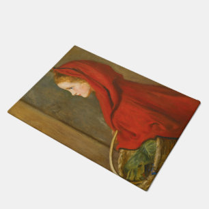 Red Riding Hood (by John Everett Millais) Doormat