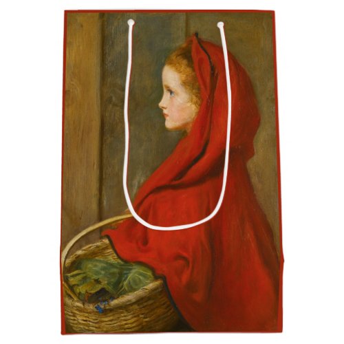 Red Riding Hood by John Everett Millais Medium Gift Bag