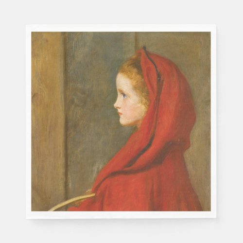 Red Riding Hood by John Everett Millais Napkins