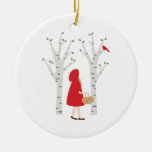 Red Riding Hood Ceramic Ornament at Zazzle