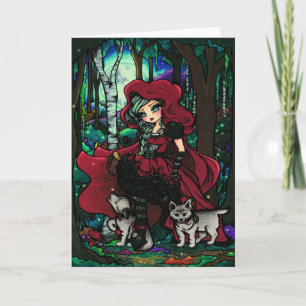 Red Riding Hood Fairytale Fantasy Art Card