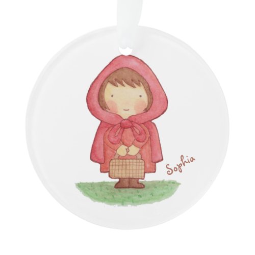 Red Riding Hood Girls Room Personalized Ornament