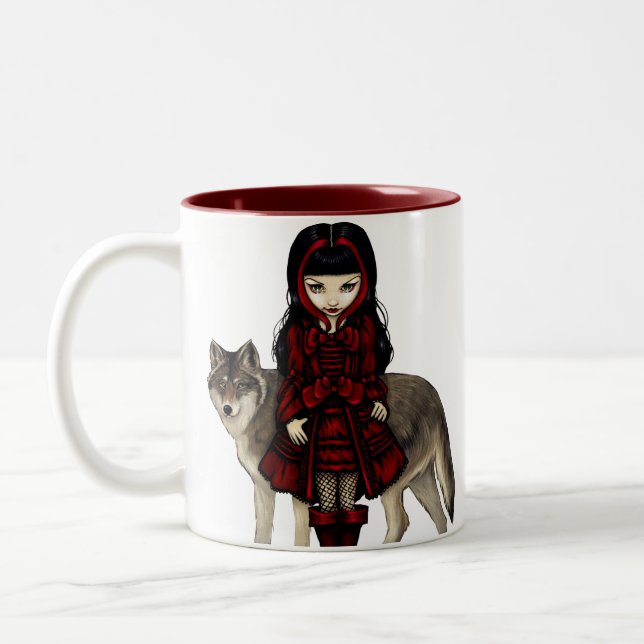 "Red Riding Hood in Autumn" Mug (Left)