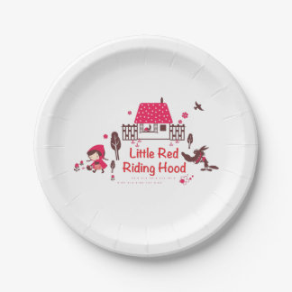 Red Riding Hood paper plate