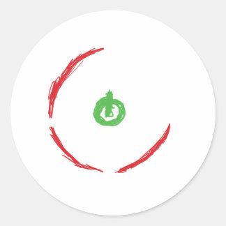Red Ring Of Death Classic Round Sticker