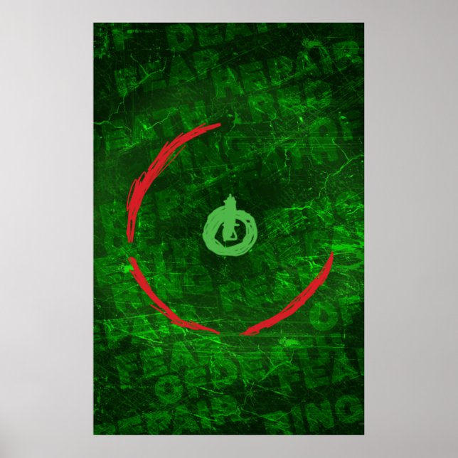 Red Ring Of Death Poster - Gamer Video Games Geek (Front)