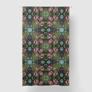 Red Ripe Apples On Tree Abstract Art Blackout Curtains