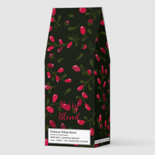 Red Ripe Berries Branches Roasted Coffee