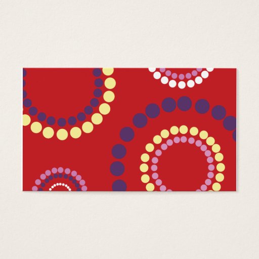 Customizable red ripple copy business card templates