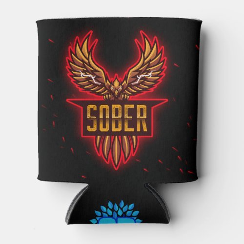 Red Rising Phoenix Can Cooler