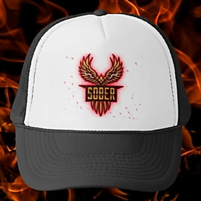 Red Rising Phoenix Trucker Hat (Creator Uploaded)