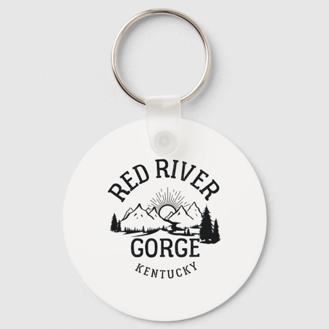 Red River Gorge Hike Kentucky Parks Hiking  Keychain (Front)