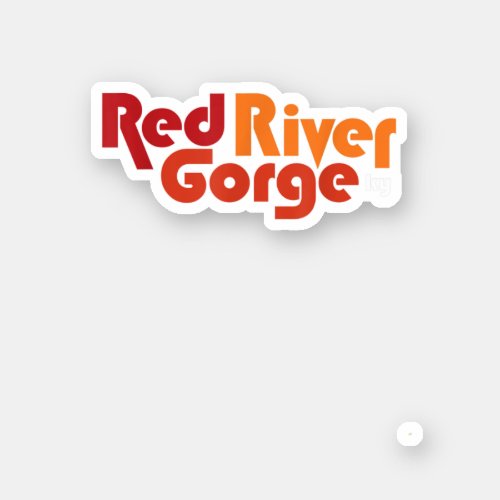 Red River Gorge Kentucky   Rrg Hiking River Gorge  Sticker
