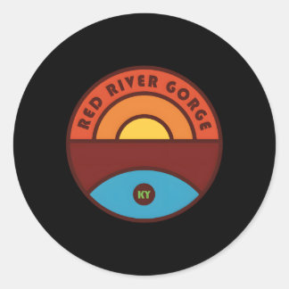 Red River Gorge Kentucky Trail Classic Round Sticker