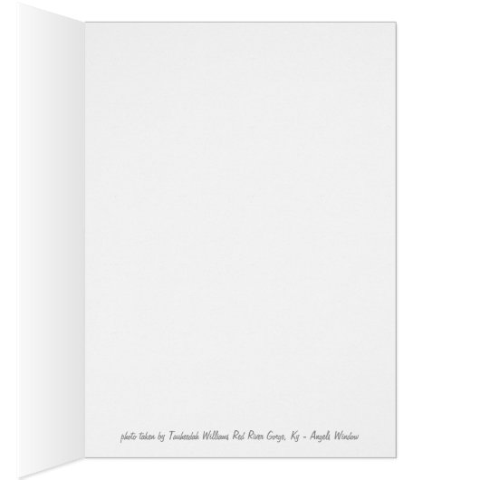 Red River Gorge, KY - Angel's Window 2 postcard (Inside (Right))