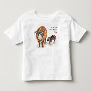 Red River Hog T-shirt for Babies and Kids