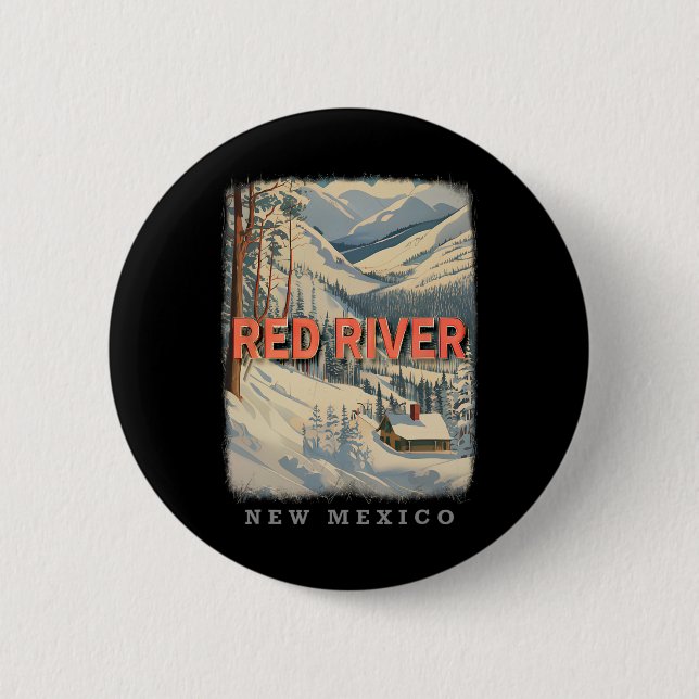 Red River New Mexico Nm Skiing Extravaganza Sd778  Button (Front)