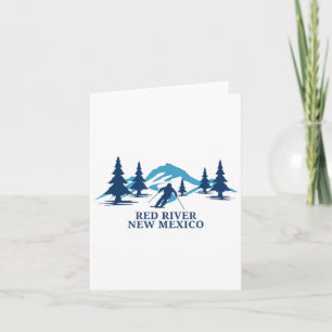 Red River New Mexico Ski Resort Skiing Skier _1  Card