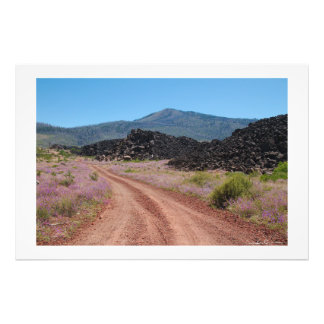 Red Road (white frame) by Sidharta Pascual Photo Print