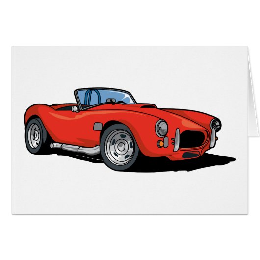 Red Roadster Cards (Front Horizontal)