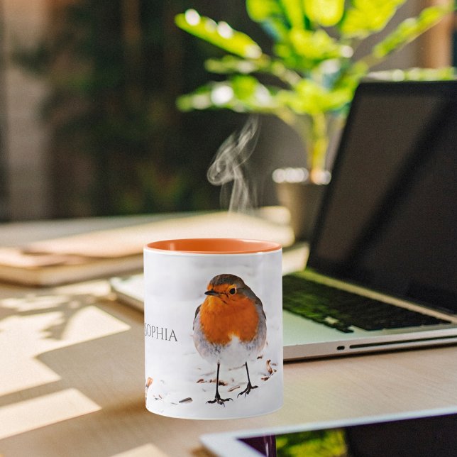 Red Robin bird snow name Mug (Creator Uploaded)