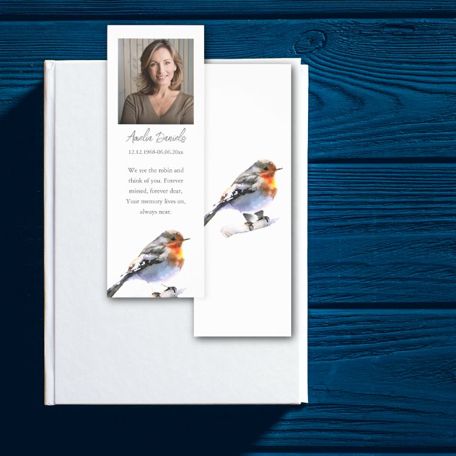 Red Robin Funeral Bookmark (Creator Uploaded)