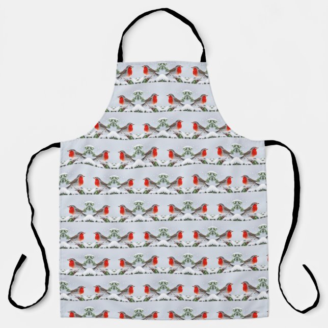 Red Robin Holiday Christmas Apron (Front)