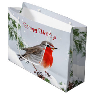 Red Robin Holiday Christmas Gift Bag