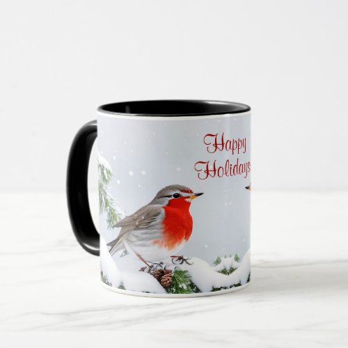 Red Robin Holiday Christmas Mug