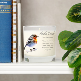 Red Robin In Memory Scented Candle