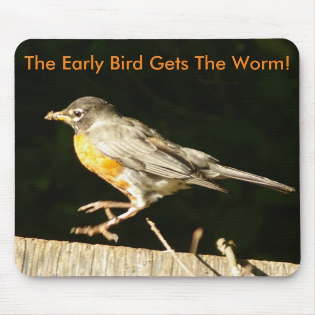 Red Robin Mouse Pad (Front)