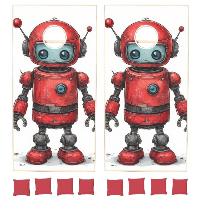 Red Robot Cornhole Set (Set)