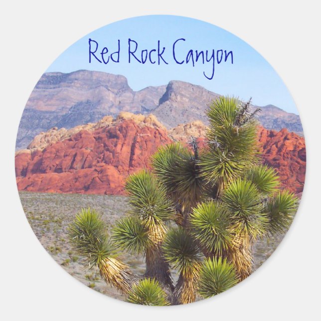 Red Rock Canyon Classic Round Sticker (Front)