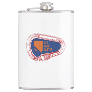 Red Rock Canyon Climbing Carabiner Flask
