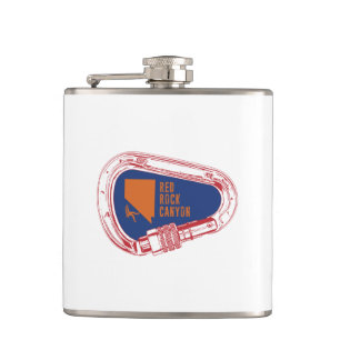 Red Rock Canyon Climbing Carabiner Flask