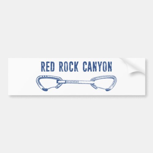 Red Rock Canyon Climbing Quickdraw Bumper Sticker