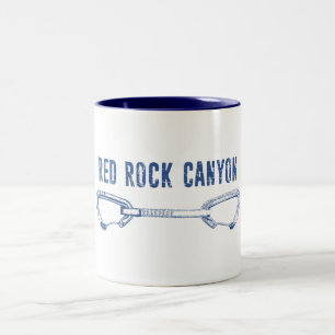 Red Rock Canyon Climbing Quickdraw Two-Tone Coffee Mug